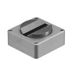 BWA-QM30-CMAL, Bracket: Mt for QM30 VT; Curved Surface Mag Mt; Al w/SmCo Insert; 304 SS Screw Pack, 808657