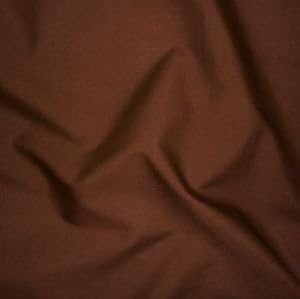 BROWN PLAIN POLYCOTTON POPLIN FABRIC JAPANESE QKT 4000 POLY COTTON MATERIAL BROWN PLAIN COLOUR COLOR DRESSMAKING SHIRTS CLOTHES CRAFTS