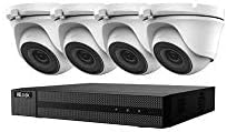 Hikvision CCTV HD 4K 5MP Night Vision Outdoor DVR Home Security System Kit (White) (4 TB (4000GB)