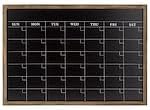 Wall Calendar, Chalkboard Style, 21.63" H x 30.75" W x 0.81" D, Black, White & Brown