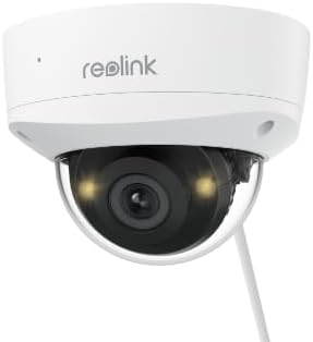 REOLINK 5MP Outdoor Security IP Camera, Turret Surveillance PoE with 2.8mm Lens,130° Diagonal,IK10 Vandal Proof,Smart Detection,Color Night Vision,2-Way Talk,IP67 Weatherproof,RLC-540A