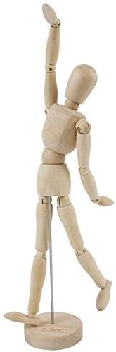 KAIAIWLUO Art Mannequin,8 Inch Wooden Human Body Drawing Mannequin with Stand Art Mannequin Figure Joints Artist Manikin Model for Desktop Decoration Decorative Artwork