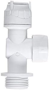 Oracstar PolyFit 15mm x 3/4" White Application Valve Plumbing Fitting