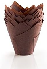 Bakery Direct 200 MINI bite Size Tulip Muffin Wraps (Brown)