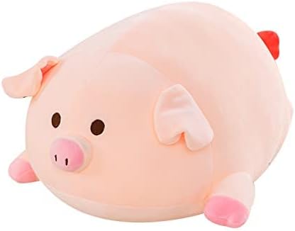 Pig Stuffed Animal Plush Hugging Pillow，19.6” - Soft, Cuddly, Funny Plush Stuffed Toy, Napping Pillow， Pillow - Gift for Kids,Girlfriend，Valentine's Day Gift，Birthday Present (19.6 inches)