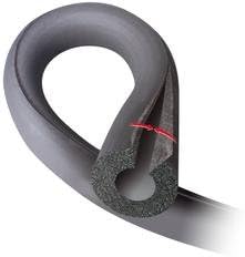 9mm Thick Wall 22mm Bore 2m Self-Seal K-Flex Interior Pipe Insulation ::