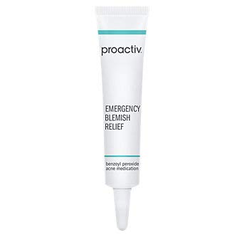 Proactiv Emergency Blemish Relief Benzoyl Peroxide Gel Acne Spot Treatment for Face and Body, white, 0.33 Oz