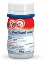 Cow & Gate Distilled Sterilised Water 90ml Bottle (Pack of 24)