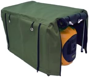 BAGS 4 EVERYTHING STANDARD GENERATOR COVER & FRAME FOR RIGHT PANEL WATERPROOF HEAVY DUTY CANVAS MATERIAL (GREEN)