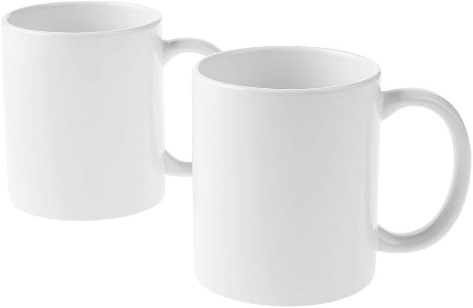 Cricut Blank Mugs White 355ml (12oz) 2 x Infusible Ink Sublimation Mugs for use Mug Press Infusible Ink 2007821