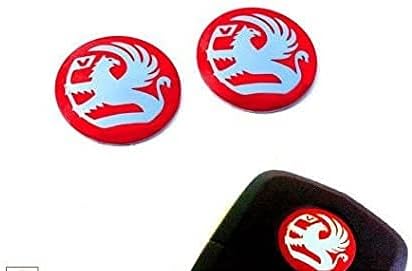 VAUXHALL 2 x NEW KEY FOB BADGE EMBLEM 14MM STICKER FOR ASTRA ZAFIRA VECTRA CORSA