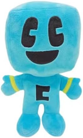 eamve 28CM Craftee Plush Toy, Soft Craftee Plush Figures,Cartoon Blue Block Plushies Plush Doll Hug Pillow,Soft Craftee Stuffed Animal Toy for Fans and Kids Birthday Gift
