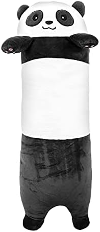 IPENNY 28inch Long Cute Panda Doll Plush Cuddly Toy Sleep Pillow Super Soft Stuffed Animals Toy Kids Gift for Valentines Girlfriend