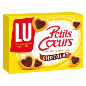LU Petits Coeurs Biscuits Chocolat 125g (LU Petits Coeurs Chocolate Biscuits 125g)