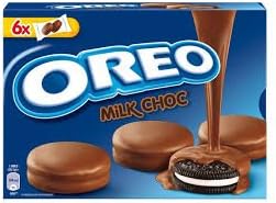 Oreo cookies covered with milk chocolate