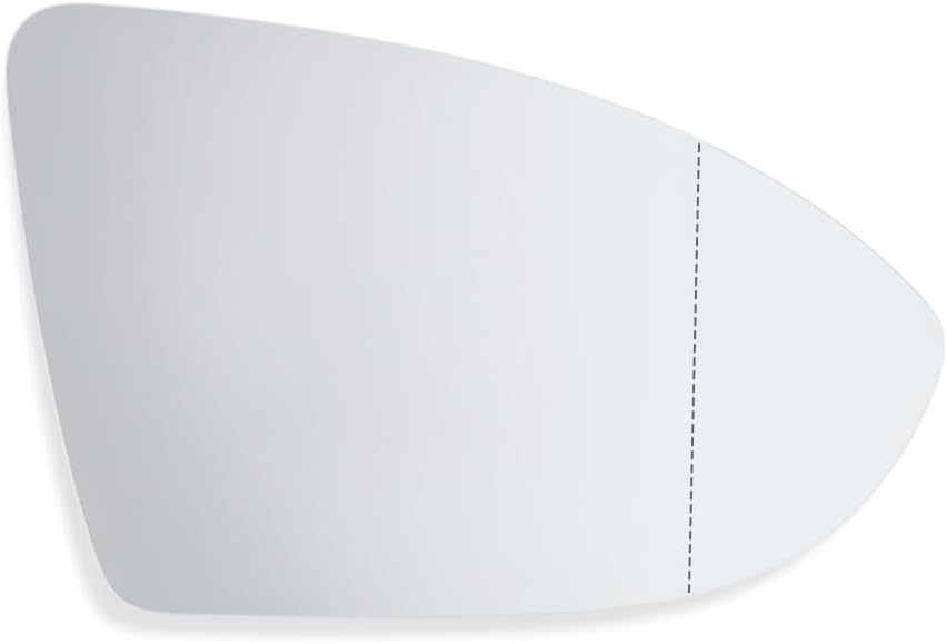 SENZEAL Wing Mirror Glass Heated Right Driver Side with Backing Plate for VW Golf MK7 5G0857522 (Right)