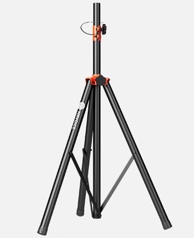 Speaker Stands Heavy Duty - Adjustable Height 50.5'' to 83.5'', Speaker Tripod Stand with Non-Slip Rubber Feet,144lbs Load Capacity for Stage/DJ/Party, Fits 1.38"&1.63" Speaker Poles (1-Pack)