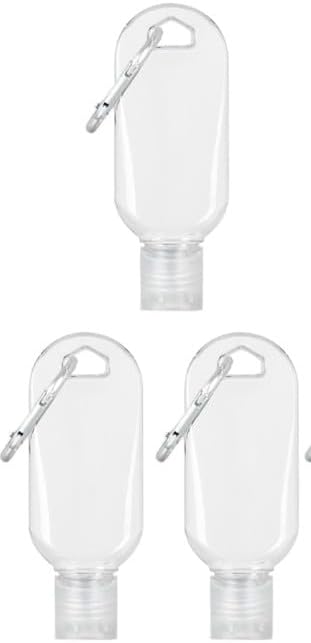 3Pcs Portable Hot Sauce Keychain Bottles - Mini Ketchup Containers for On-The-Go - Refillable Travel Size Hot Sauce Keychain, 2oz/50ml Bottles,Sauces, Gravies and Marinades,Hot Sauce,Pantry Staples