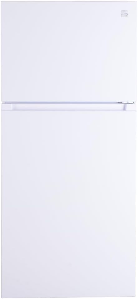 Kenmore 30 in. 18.2 cu. ft. Capacity Refrigerator/Freezer Adjustable Glass Shelving, Humidity Control Crispers, Gallon Door Bins, White