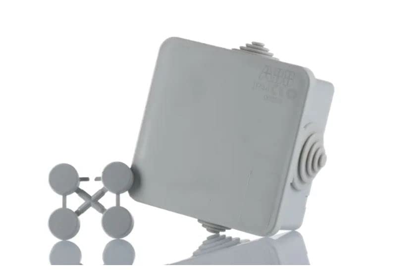 ABB IP44 Water Resistant Cable Connector Unit - T Box Hafobox - Shockproof Indoor/Outdoor Box - 65 x 65 x 32mm