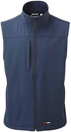 New Mens Softshell Bodywarmer Waistcoat Waterproof Windproof Fabric Thermally Lined Gillet Warm Casual Soft Zipped Side Pockets Leisure Workwear Walking Black Navy Green S-3XL