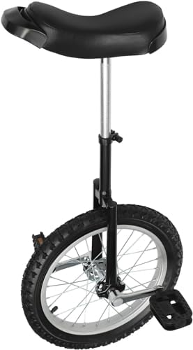 16"/18" Adjustable Unicycle for Kids & Adults, Outdoor Sports Fitness Bike, Fun Balance Training Exercise, Ideal for Ages 7-60, One-Wheel Fitness Equipment