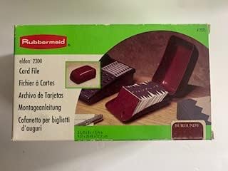 Eldon 2300 Card File, 2 1/4 in. x 4 in., Burgundy