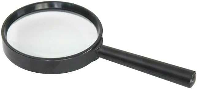 1Pc Black Magnifier for Reading Tool Hand Held Magnifying Glass for Reading Identification Etc Glass Lens Reading Glasses,Health and Household,Mobility and Daily Living Aids,Visual Impairment Aids