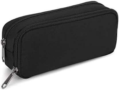 Della Gao Pencil Case for Large Capacity Pen Maker Pencil Pouch Office Organizer Simple Multifunctional Pencil Bag Black