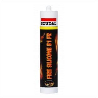 Soudal Fire Silicone B1 310ml Cartridge Grey