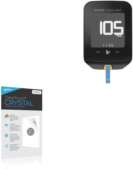 BoxWave Screen Protector Compatible with Freestyle Optium Neo - ClearTouch Crystal (2-Pack), HD Film Skin - Shields from Scratches