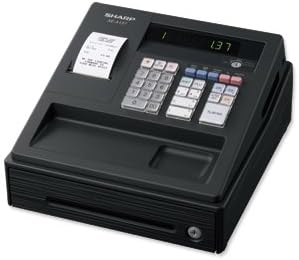 Sharp Cash Register 200 PLUs 7 Lines/sec Black Ref XE-A137BK