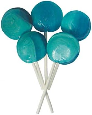 Blue Raspberry Mega Lollies (x10)