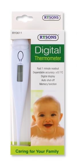 Digital Thermometer - Fast Accurate Body Temperature Reading - Instant Fever Detection Easy To Use - Flexible Tip Medical Grade Thermometer For Adults Kids Babies Hygienic Reliable Temperature Monitor