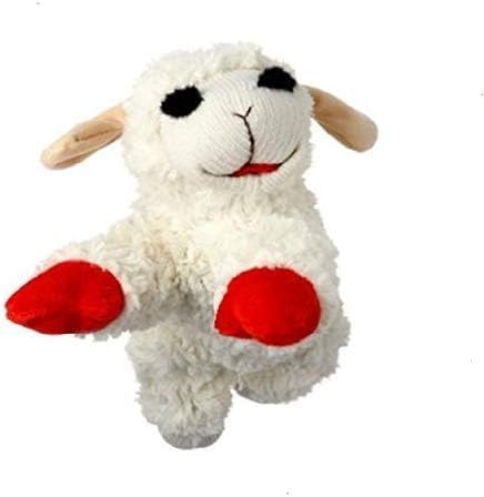 Multipet Lamb Chop | Lamb Chop Dog Toy | Small Dog Toy Lamb Chop Squeaker Toy | Officially Licensed (White, 10")