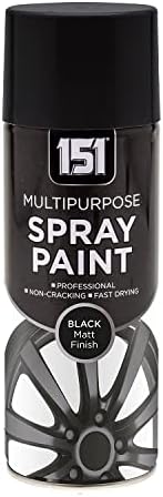 400ml Professional Quality Fantastic Finish All-Purpose Interior Exterior Household Spray Paint for Wood Metal Plastic Ceramics & More (Black Matt)
