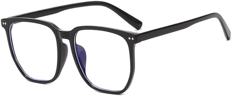 Blue Light Blocking Thick Square Frame Clear Lens Glasses Eyeglasses Super Oversized Fashion and Costume TR90 Frame