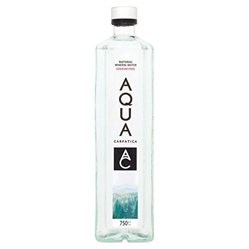 AQUA Carpatica Still Natural Mineral Water Sodium Free Glass Bottle - 750ml (25.36fl oz)