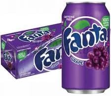 Fanta Grape Soda 355ml x 12 | Juicy Goodness | Versatile for Sipping and Mixing | Caffeine-Free | Free From Artificial Flavors | Authentic Flavor