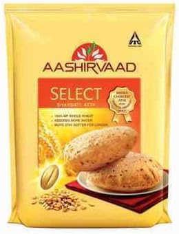 AASHIRVAAD Select Atta 5kg | Soft Whole Wheat rotis, parathas, puris, naans & More.