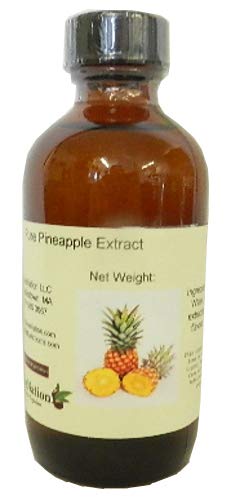 OliveNation Premium Pineapple Extract from Natural Flavors for Baking, Frosting, Beverages, Ice Cream, Non-GMO, Gluten Free, Kosher, Vegan - 4 oz