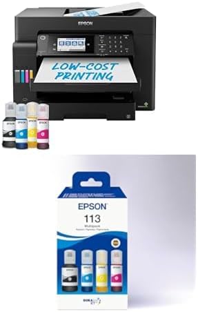 Eco Tank ET-16685 A3 High Duty Printer plus 113 Genuine Ink Multipack