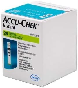Roche Diabetes Accu-Chek Instant® Blood Sugar Test Strips - 25 Pieces