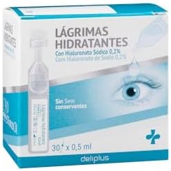 Moisturizing tears for the eyes with sodium hyaluronate 0.2% without preservatives Box 30 pods