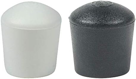 Lifeswonderful - 16 pcs Domed Furniture Feet - Ideal for Tables, Chairs etc - Available in Many Sizes & Colours (16mm, Black)