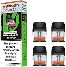 Vaporesso Xros Pods 0.6ohm - 4 Pack Xros pod, Xros 3 mini pods, Xros 3 Pods, Xros mini, Vaper, Vape Pods, Vape Kit - No Nicotine