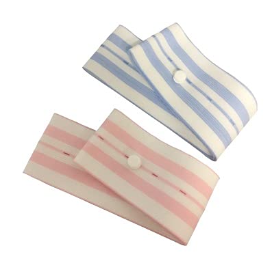 48" Pink & Blue Fetal Monitor Buttonhole Belts (Case with 50 Sets of 2)