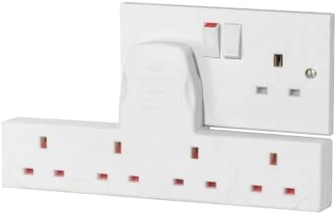 Proelec-trix Esores-4G1 4 Gang Wall Socket Converts 1 Socket into Four