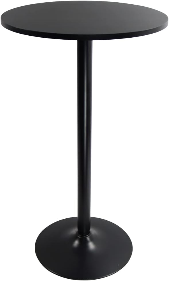 KKTONER Round Bar Table 60CM Top for Cocktail Bar Pub Dining Bistro (106CM H)