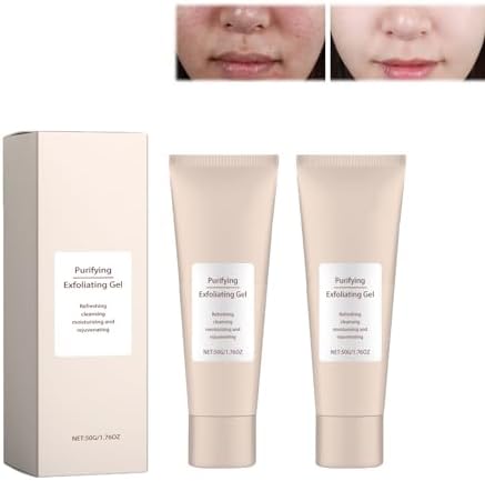 Purifying Exfoliating Gel,Cream, Face And Body Exfoliating Scrub Gel for All Skin (2 PCS)